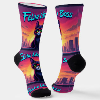 Bright Socks RANDOPIX Feline Like A Boss 0039511 Sokken