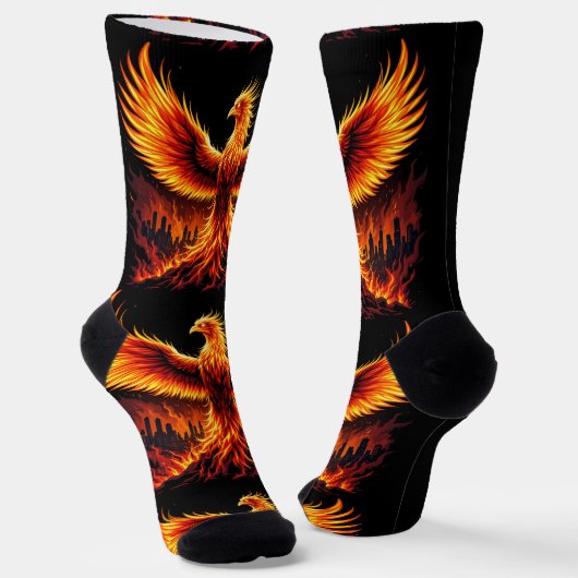 Bright Socks RANDOPIX Fire Phoenix 0039517 Sokken (Gebogen)