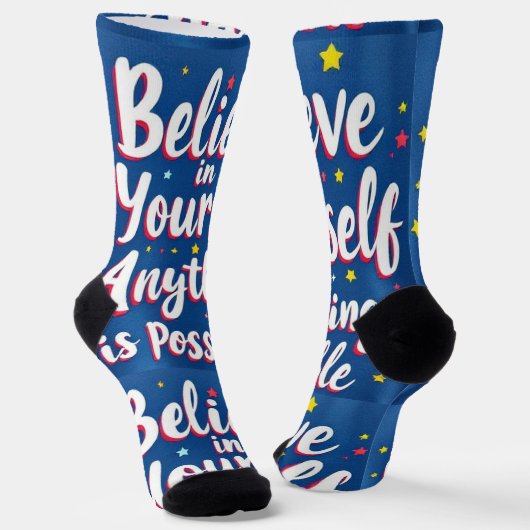 Bright Socks RANDOPIX Geloof In Jezelf 0039498 Sokken (Gebogen)