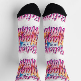 Bright Socks RANDOPIX Geloof in Magie Binnen 00394 Sokken
