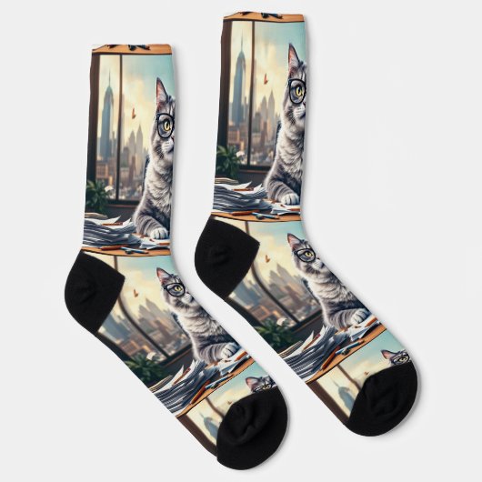 Bright Socks RANDOPIX School Cat 0039506 Sokken (Rechts)