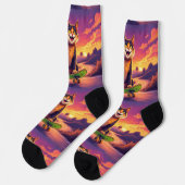 Bright Socks RANDOPIX Skateboard Cat 0039510 Sokken (Links)