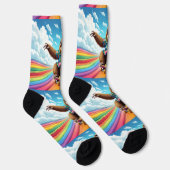 Bright Socks RANDOPIX Skateboard Sloth 0039512 Sokken (Rechts)