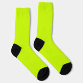 Bright Socks RANDOPIX Solid Colors Hyper-Lime Glow Sokken (Rechts)