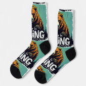 Bright Socks RANDOPIX Wandelende Beer 0039522 Sokken (Links)