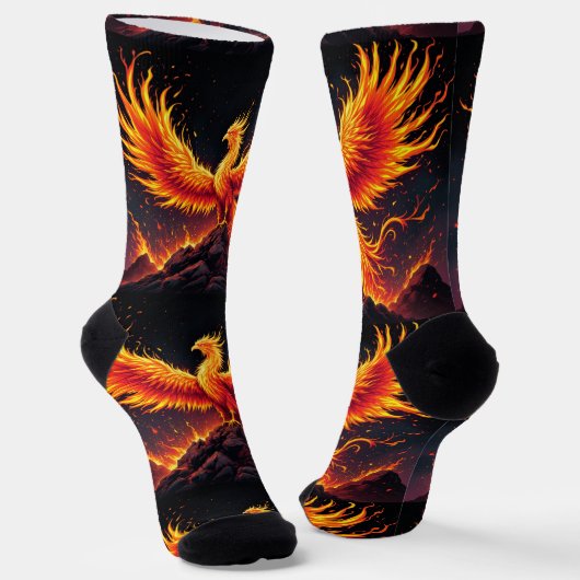 Bright Socks Rock Fire Bird Socks 0040764 Sokken (Gebogen)