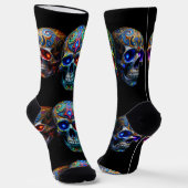 Bright Socks Skull Pics 0037633 Sokken (Gebogen)