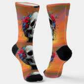 Bright Socks Skull Pics 0037634 Sokken (Gebogen)