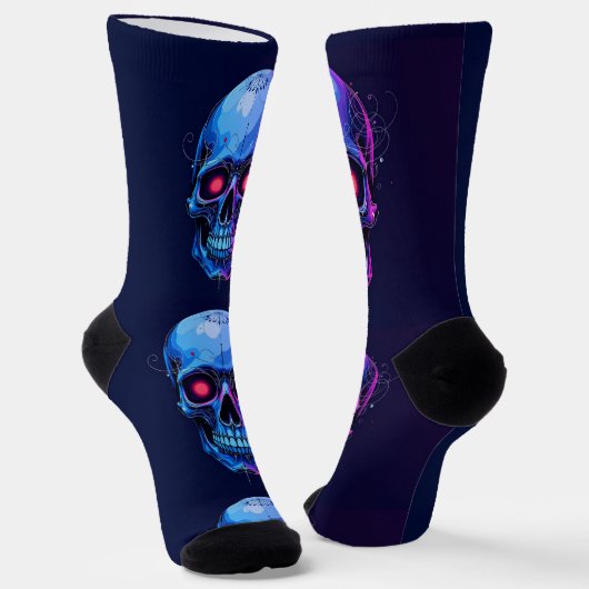 Bright Socks Skull Pics 0037636 Sokken (Gebogen)