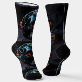 Bright Socks Skull Pics 0037638 Sokken (Gebogen)