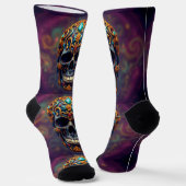 Bright Socks Skull Pics 0037644 Sokken (Gebogen)