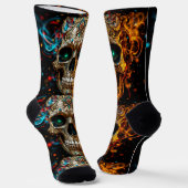 Bright Socks Skull Pics 0037647 Sokken (Gebogen)