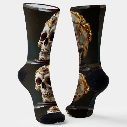 Bright Socks Skull Pics 0037651 Sokken (Gebogen)