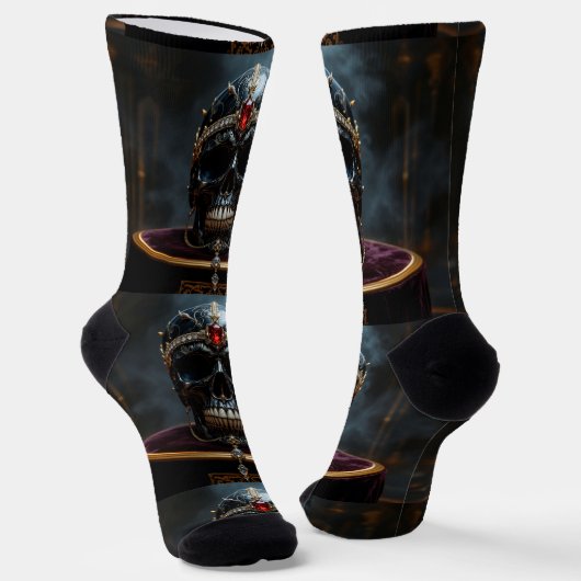 Bright Socks Skull Pics 0037654 Sokken (Gebogen)