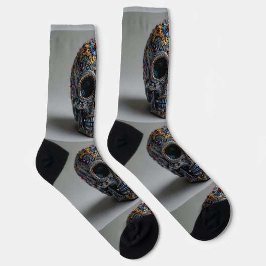 Bright Socks Skull Pics 0037655 Sokken (Rechts)