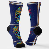 Bright Socks Skull Pics 0037659 Sokken (Gebogen)