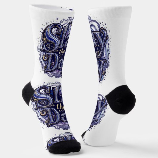 Bright Socks Slay The Day 0044037 Sokken (Gebogen)