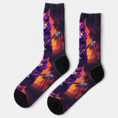 Bright Socks UNISEX Cat Playing Guitar 0040752 Sokken (Links)