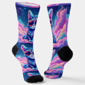 Bright Socks UNISEX Cool Cat 0040756 Sokken (Gebogen)