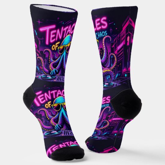 Bright Socks UNISEX Tentacles Of Chaos 0040762 Sokken (Gebogen)
