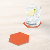 Bright Solid Orange Background  Kartonnen Onderzetters (Insitu)