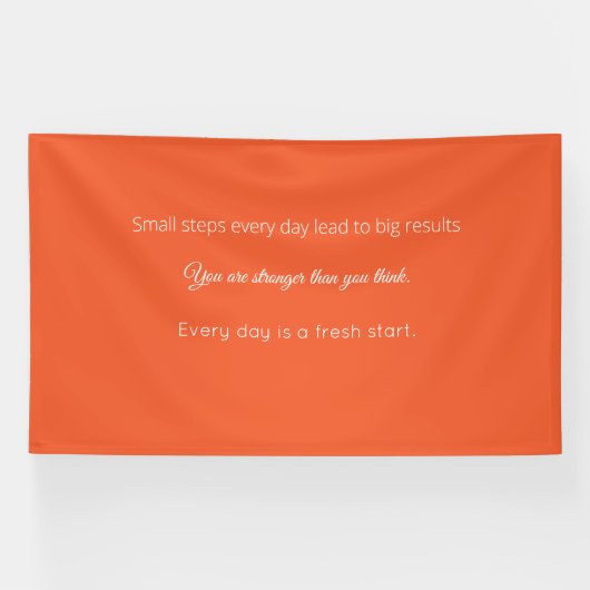 Bright Solid Orange Background  Spandoek (Horizontaal)