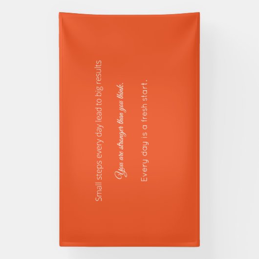 Bright Solid Orange Background  Spandoek (Verticaal)