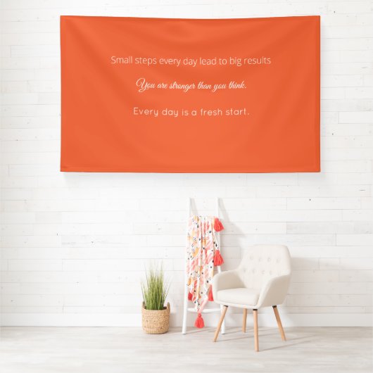 Bright Solid Orange Background  Spandoek (Insitu)