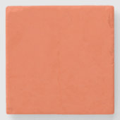 Bright Solid Orange Background  Stenen Onderzetter (Voorkant)