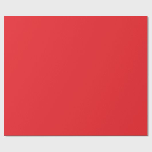 Bright Solid Red Wrapping Paper Roll Cadeaupapier (Vlak)