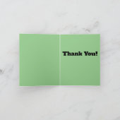 Bright Solstice Gevouwen Dank u Kaart (Binnen)