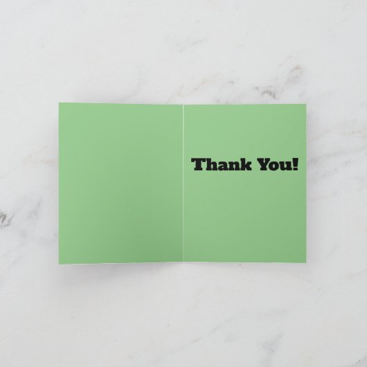 Bright Solstice Gevouwen Dank u Kaart (Binnen)