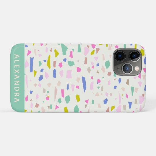 Bright speelfragment Terrazzo, persoonlijk Case-Mate iPhone Case (Achterkant (horizontaal))