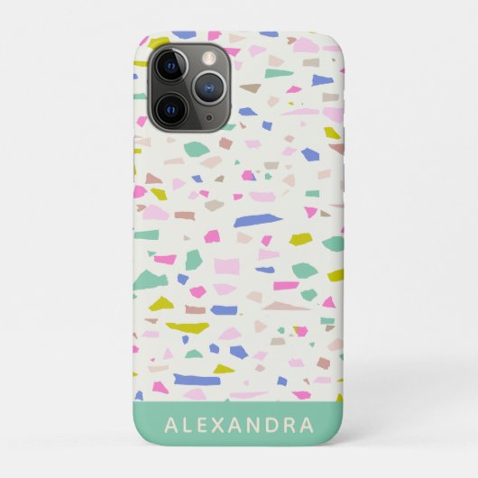 Bright speelfragment Terrazzo, persoonlijk Case-Mate iPhone Case (Achterkant)