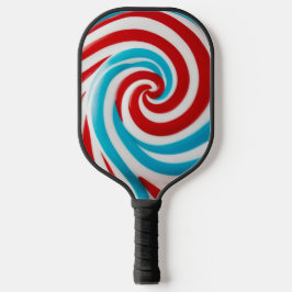 Bright Spiral Fun Kleurrijke Sweet Lollipop Monogr Pickleball Paddle