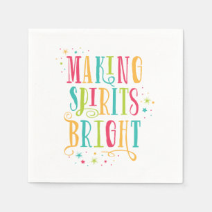 Bright Spirits Kleurrijke Vakantie Cocktail servet