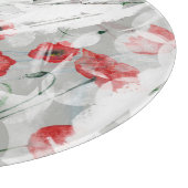 Bright Splash Red Poppy Waterverf Snijplank (Hoek)