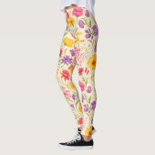 Bright Spring Botanical Design Leggings (Links)