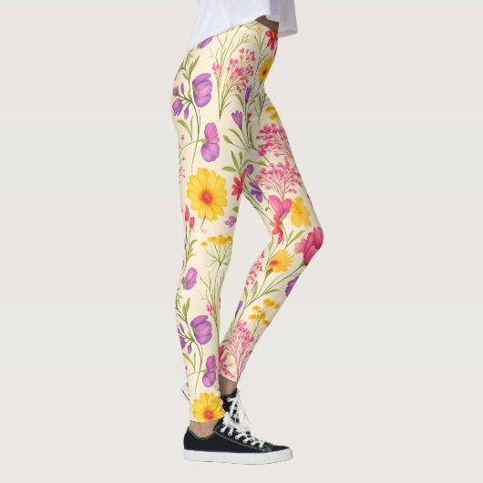 Bright Spring Botanical Design Leggings (Rechts)