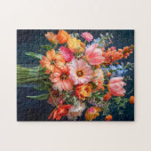Bright Spring Bouquet in Glass Vase Legpuzzel (Horizontaal)