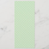 Bright spring florals Bruiloft Menu Kaart (Achterkant)