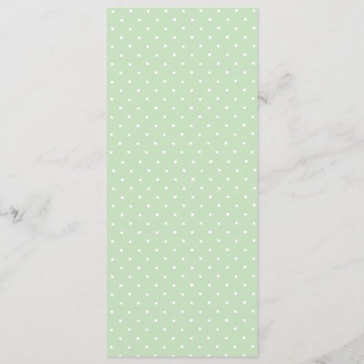 Bright spring florals Bruiloft Menu Kaart (Achterkant)