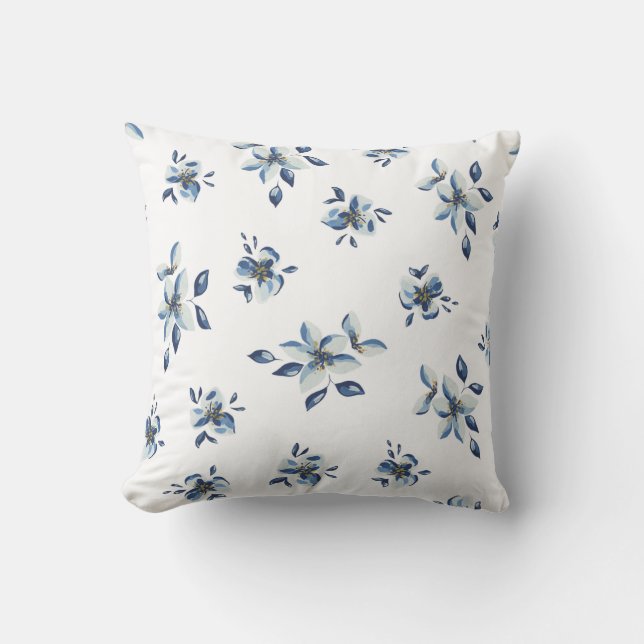 Bright Spring Flower Pillow – Kleurrijk Home Accen Kussen (Voorkant)