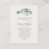 Bright Spring Flowers Catholic Funeral Prayer Kaar Plaatskaartje (Achterkant)