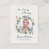 Bright Spring Flowers Catholic Funeral Prayer Kaar Plaatskaartje (Voorkant)