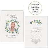 Bright Spring Flowers Catholic Funeral Prayer Kaar Plaatskaartje