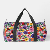 Bright Spring Pansies Floral Garden Pattern Plunjezak (Achterkant)