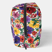 Bright Spring Pansies Floral Garden Pattern Toilettasje (Rechts)