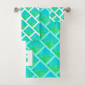 Bright Spring Zomer Monogram Handdoek Set (Insitu)