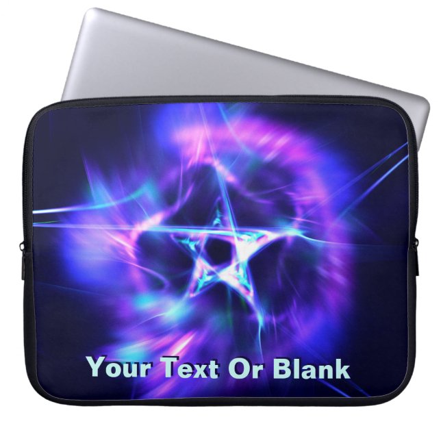 Bright Star Fractal Laptop Sleeve (Voorkant)